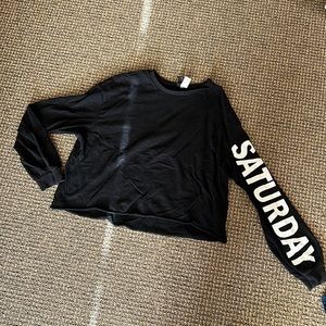 Long sleeved black shirt